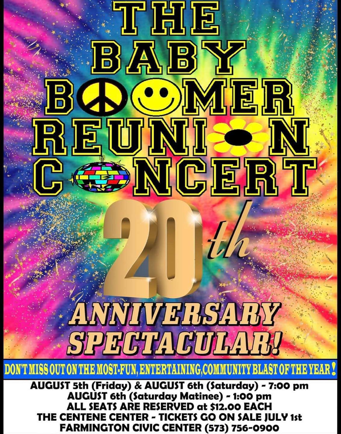 Baby Boomer Show in August