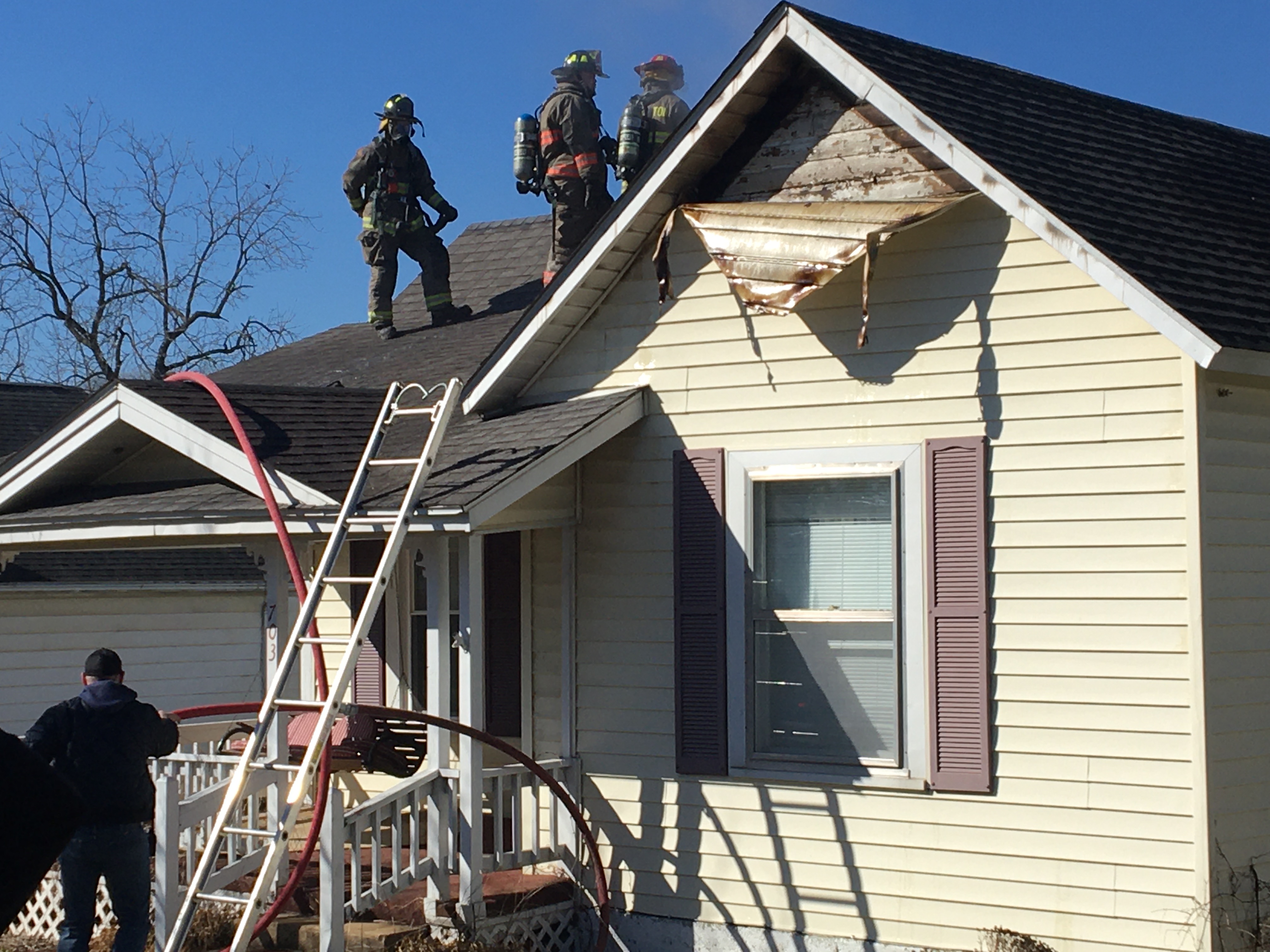 Fire on North Desloge Drive