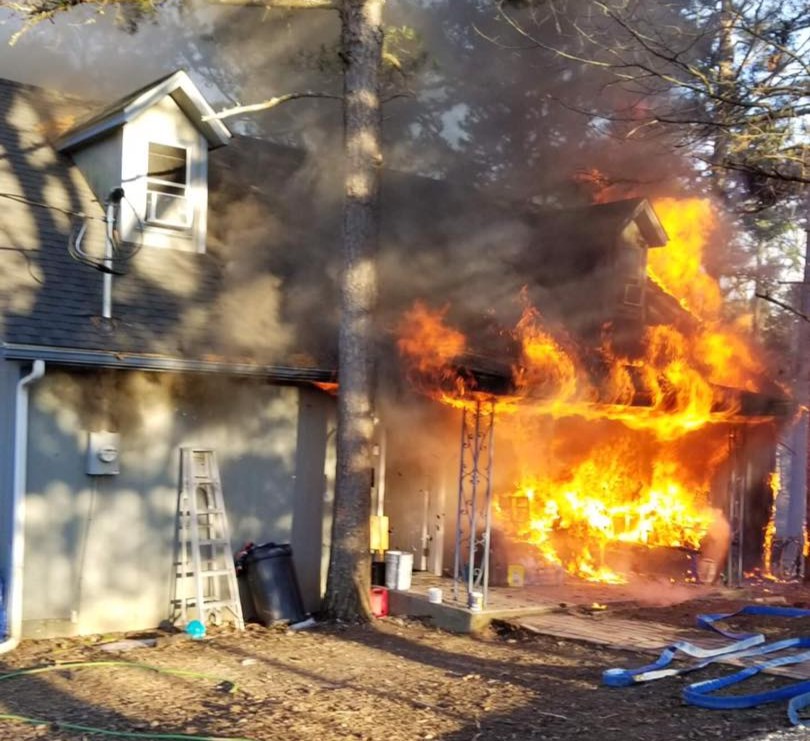 Residential Fire on Genevieve Church Road