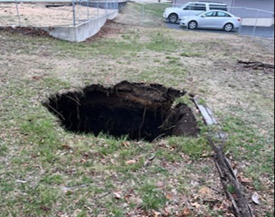 Mine Shaft Hole Opens Again