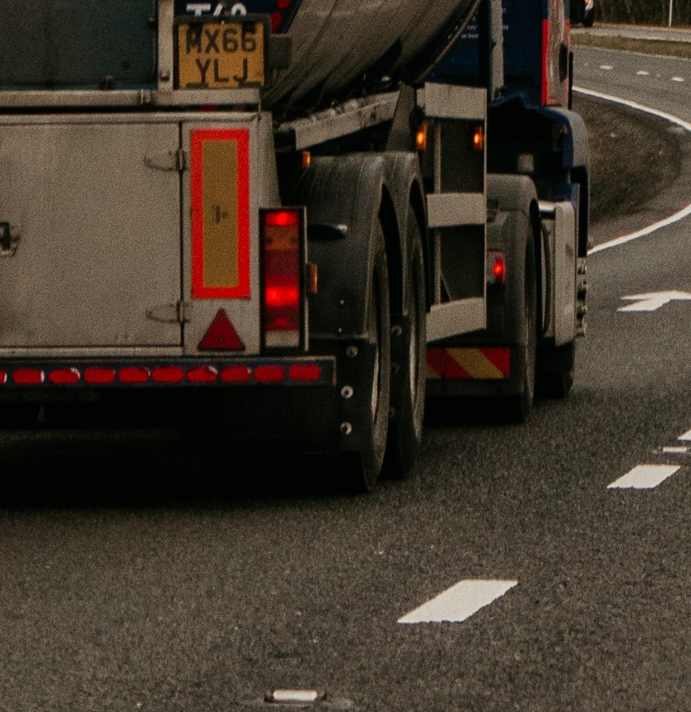 Car Crashes into Tanker Transport