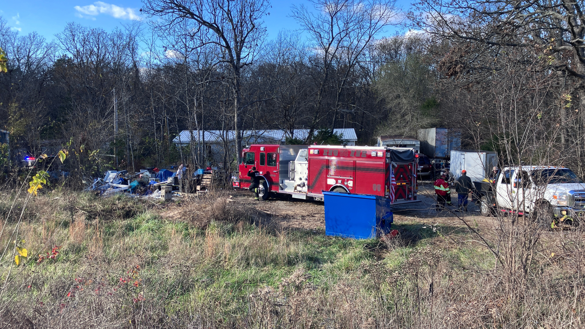 Multiple Fire Departments Respond to Structure Fire on Highway O in Potosi