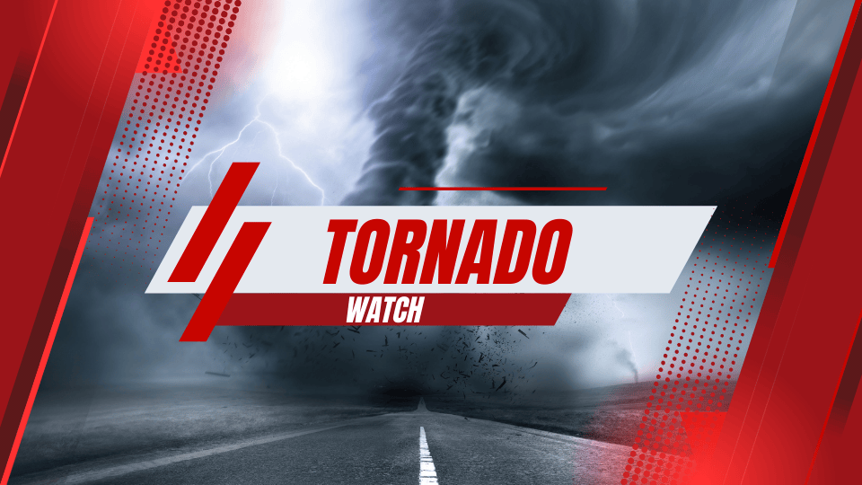 Tornado Watch Issued for Parkland Region Until 11 P.M.