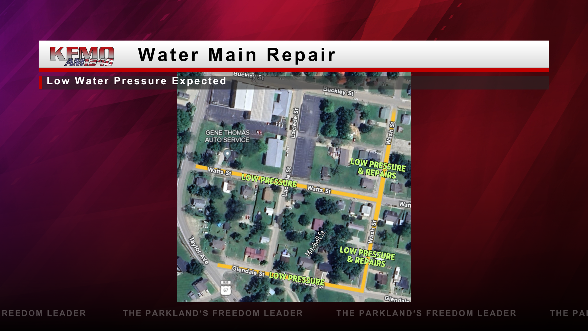 Water Main Repair Taking Place in Park Hills